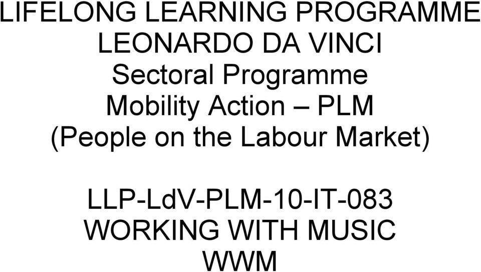 Action PLM (People on the Labour