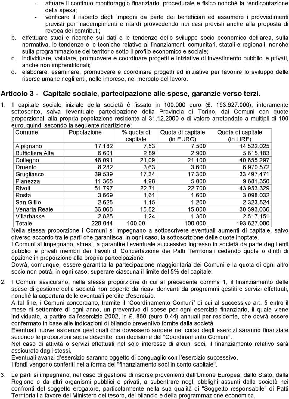 effettuare studi e ricerche sui dati e le tendenze dello sviluppo socio economico dell'area, sulla normativa, le tendenze e le tecniche relative ai finanziamenti comunitari, statali e regionali,