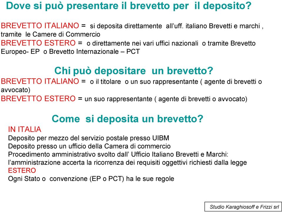 un brevetto?