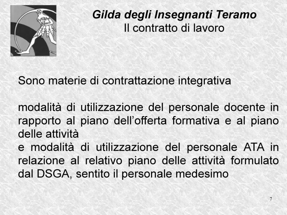 delle attività e modalità di utilizzazione del personale ATA in relazione