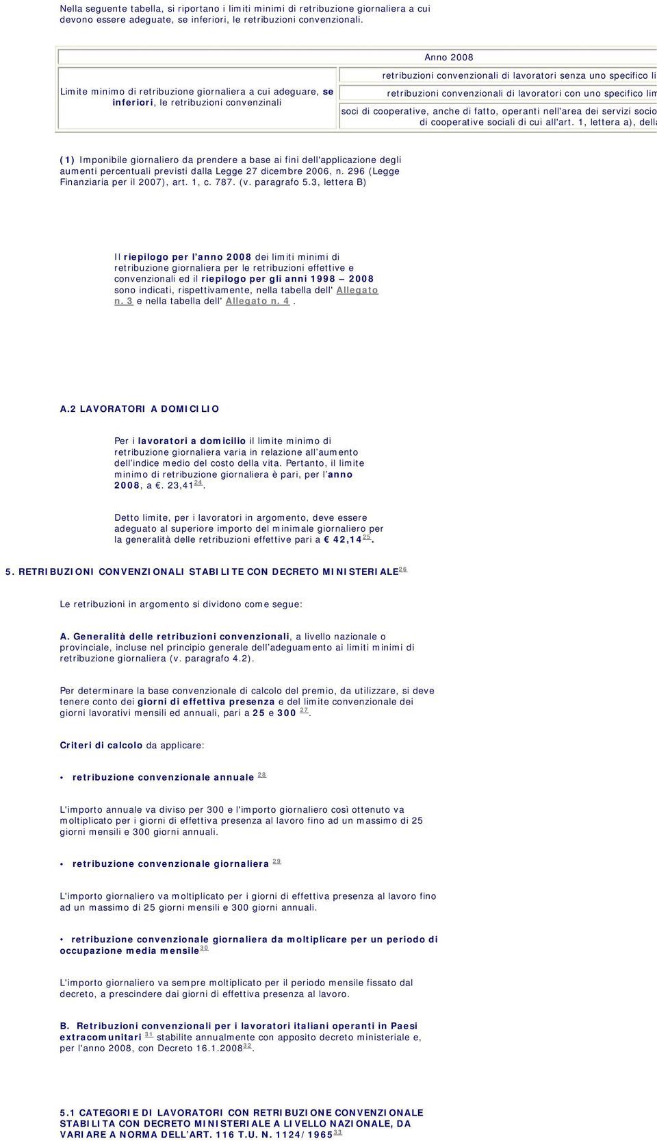 convenzionali di lavoratori con uno specifico lim soci di cooperative, anche di fatto, operanti nell'area dei servizi socio di cooperative sociali di cui all'art.