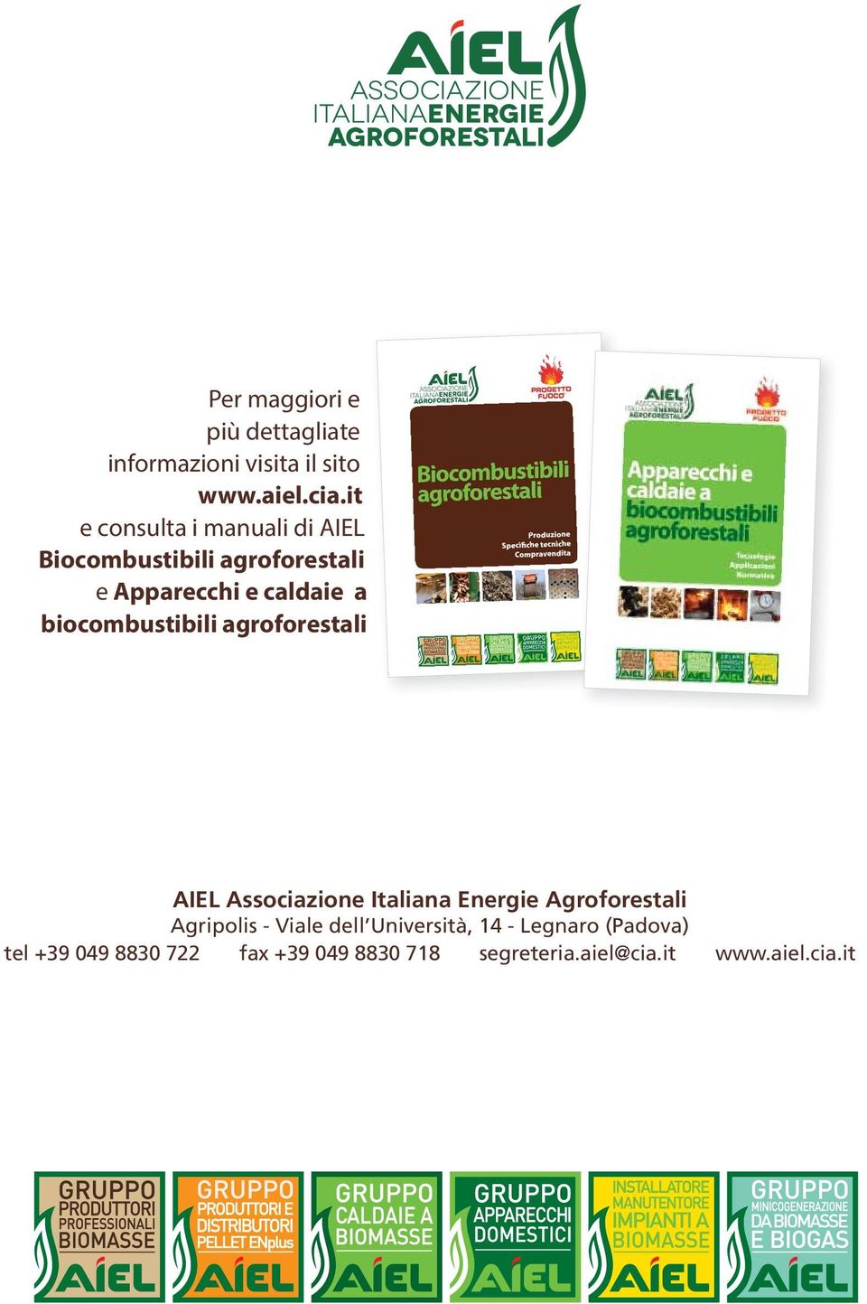 biocombustibili agroforestali AIEL Associazione Italiana Energie Agroforestali Agripolis -