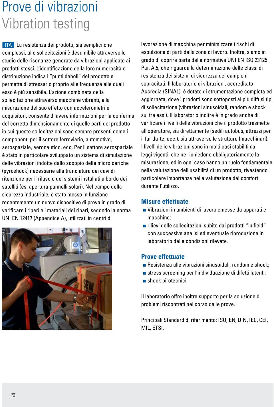 L identificazione della loro numerosità e distribuzione indica i punti deboli del prodotto e permette di stressarlo proprio alle frequenze alle quali esso è più sensibile.