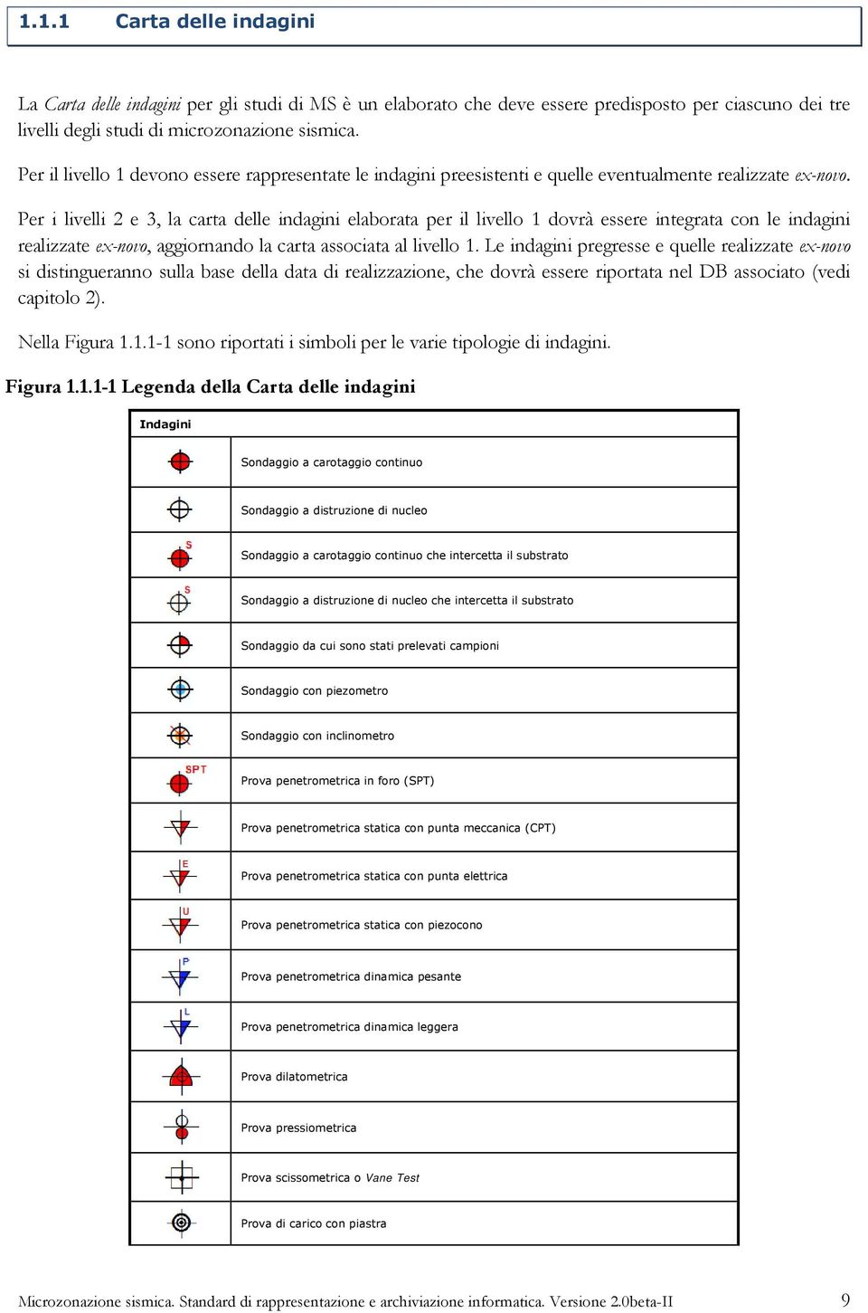 Per i livelli 2 e 3, la carta delle indagini elaborata per il livello 1 dovrà essere integrata con le indagini realizzate ex-novo, aggiornando la carta associata al livello 1.