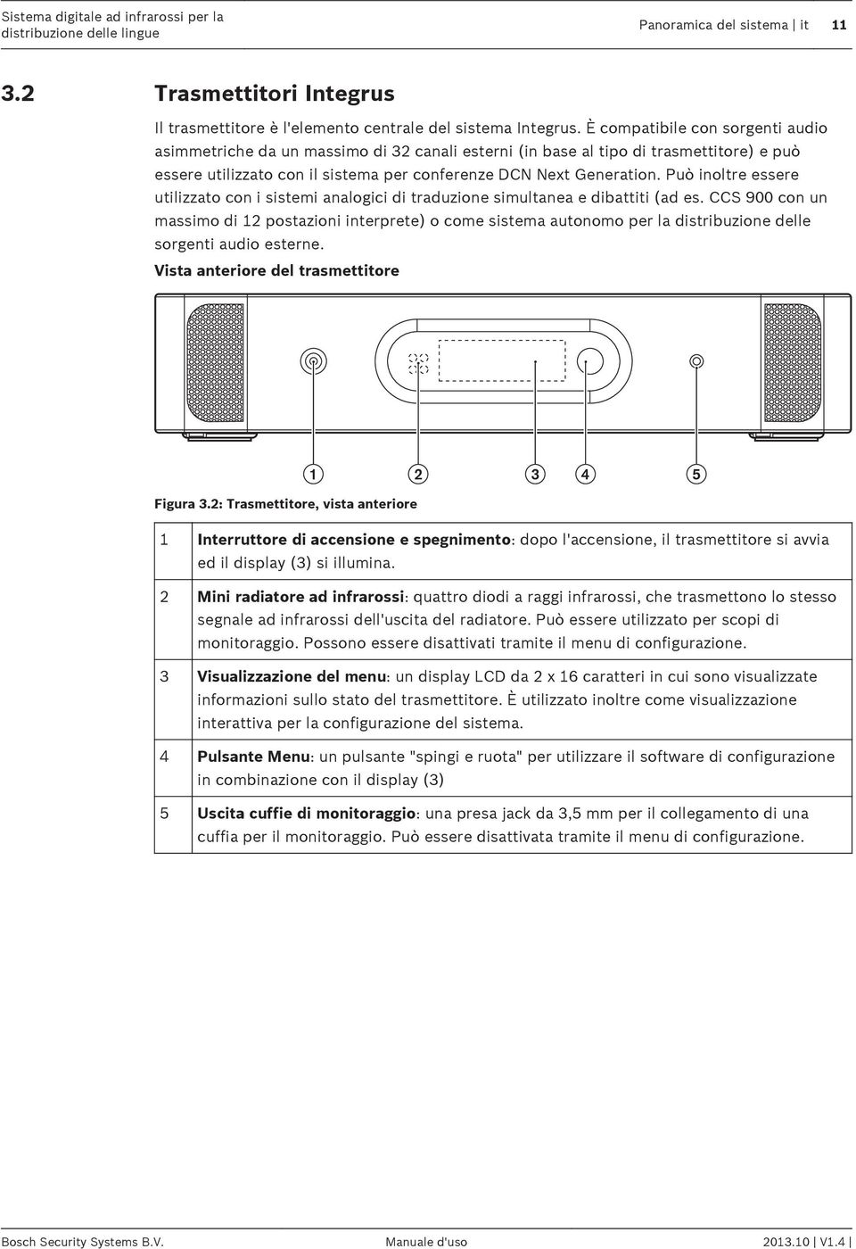 Può inoltre essere utilizzato con i sistemi analogici di traduzione simultanea e dibattiti (ad es.