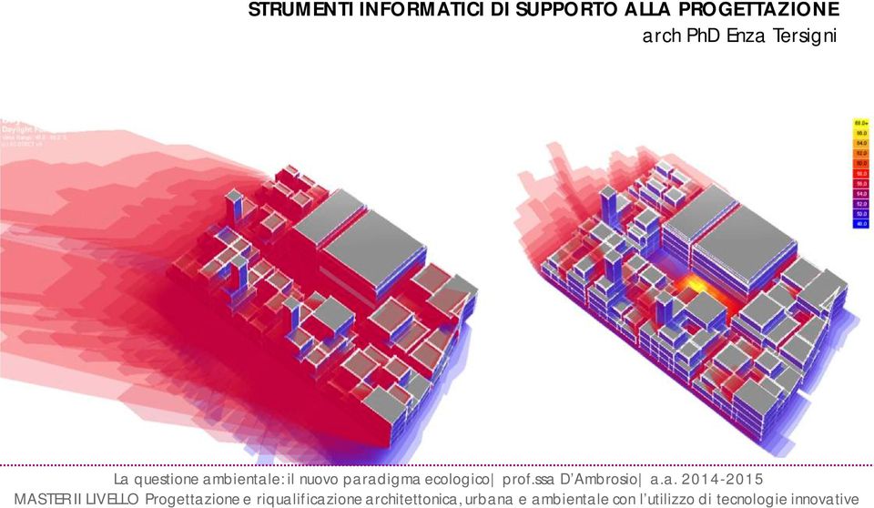 2014-2015 MASTER II LIVELLO Progettazione e riqualificazione