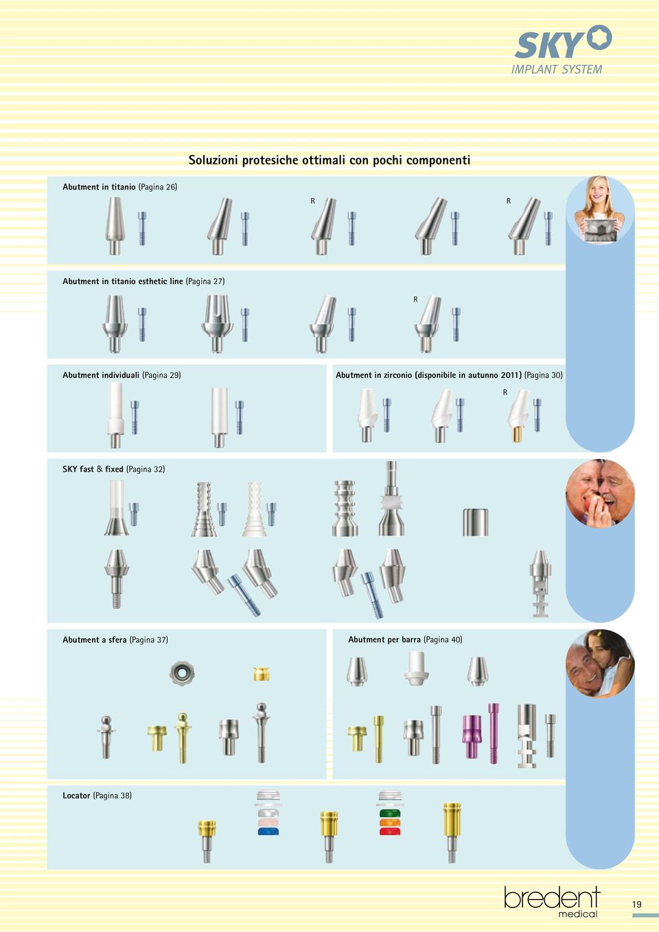 Abutment in zirconio (disponibile in autunno 2011) (Pagina 30) R SKY fast & fixed