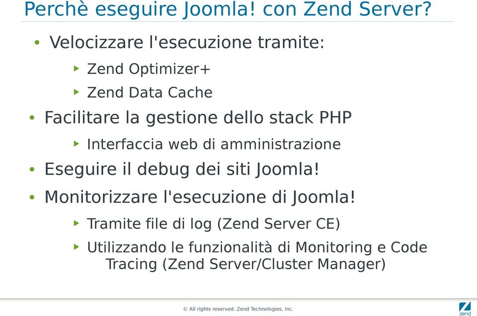 stack PHP Interfaccia web di amministrazione Eseguire il debug dei siti Joomla!