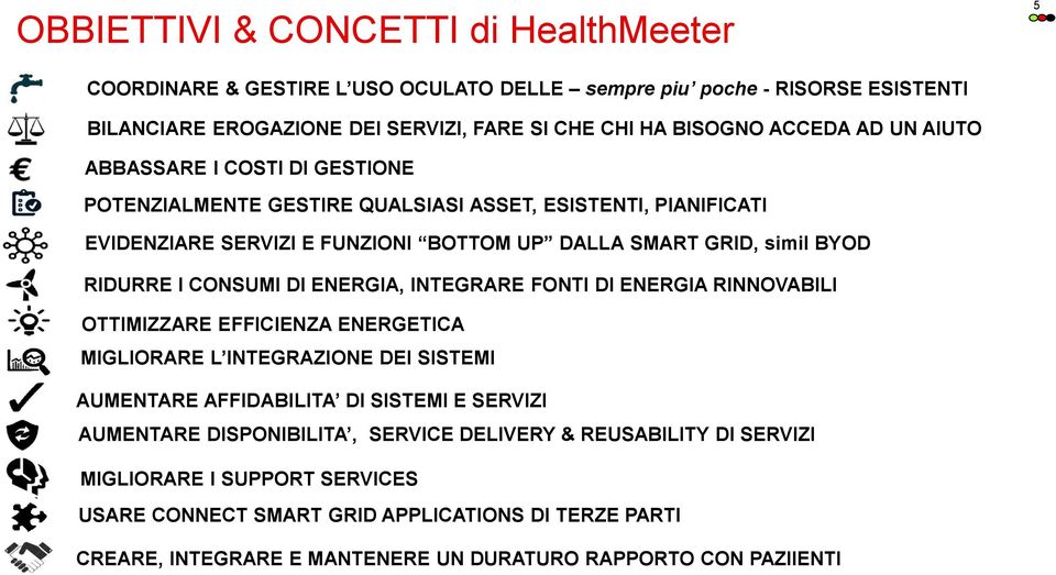 DI ENERGIA, INTEGRARE FONTI DI ENERGIA RINNOVABILI OTTIMIZZARE EFFICIENZA ENERGETICA MIGLIORARE L INTEGRAZIONE DEI SISTEMI AUMENTARE AFFIDABILITA DI SISTEMI E SERVIZI AUMENTARE