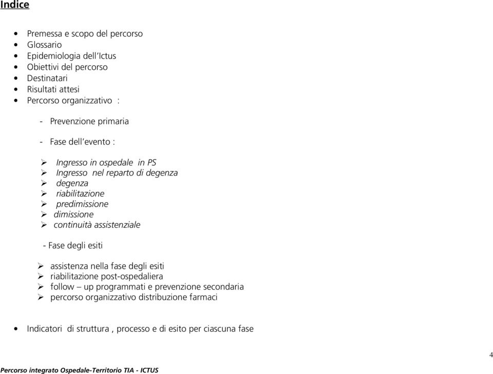 predimissione dimissione continuità assistenziale - Fase degli esiti assistenza nella fase degli esiti riabilitazione post-ospedaliera follow