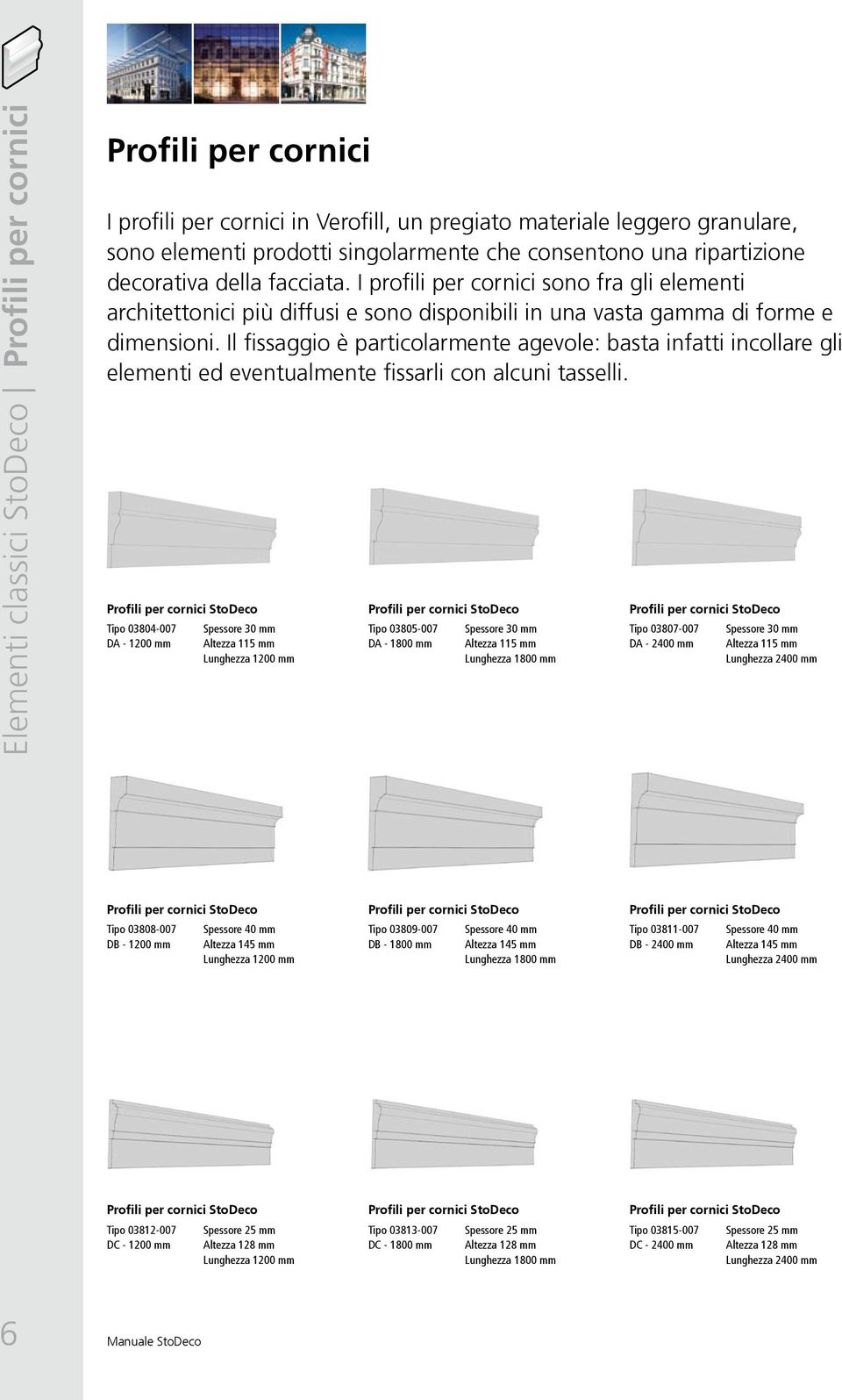 Il fissaggio è particolarmente agevole: basta infatti incollare gli elementi ed eventualmente fissarli con alcuni tasselli.