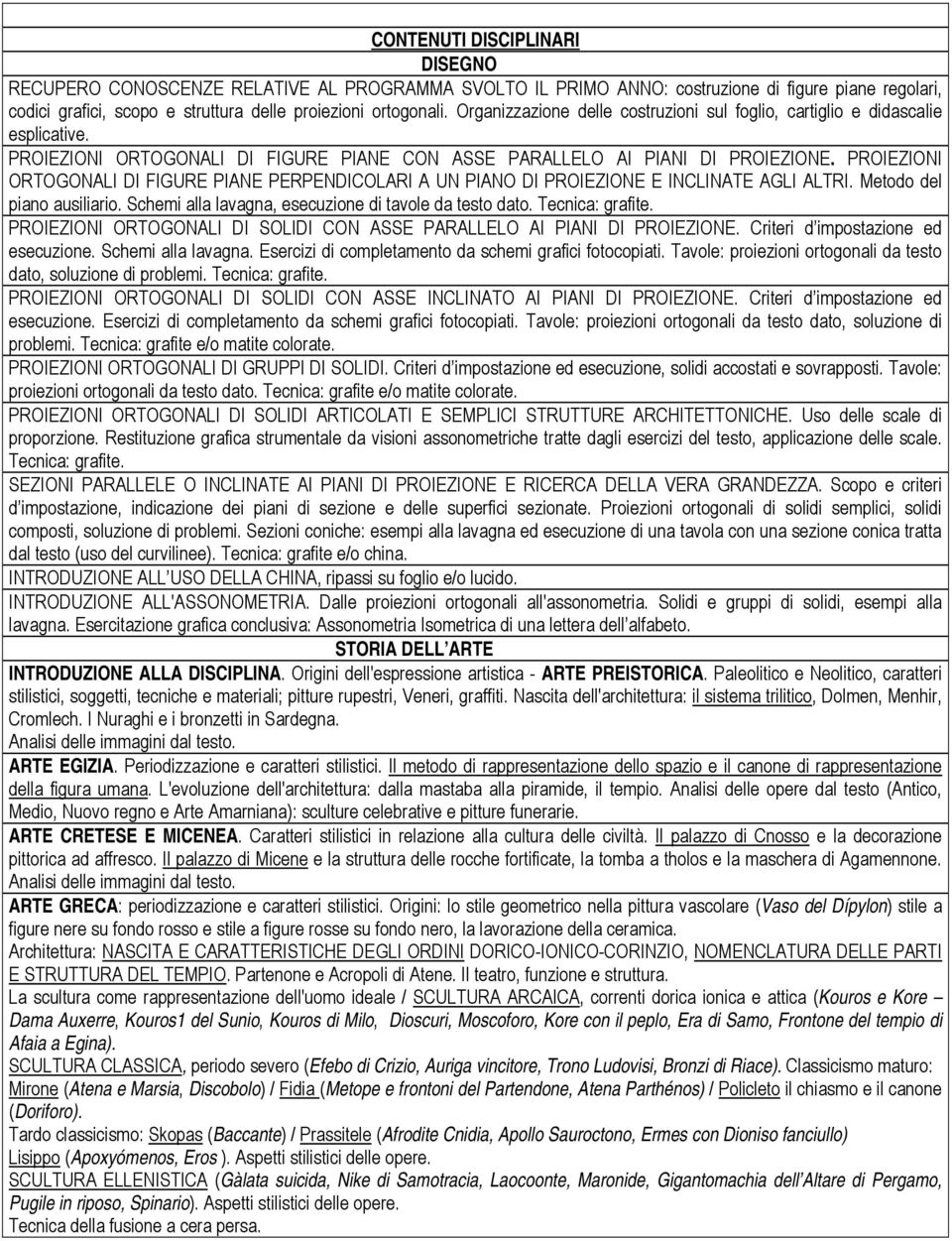 PROIEZIONI ORTOGONALI DI FIGURE PIANE PERPENDICOLARI A UN PIANO DI PROIEZIONE E INCLINATE AGLI ALTRI. Metodo del piano ausiliario. Schemi alla lavagna, esecuzione di tavole da testo dato.