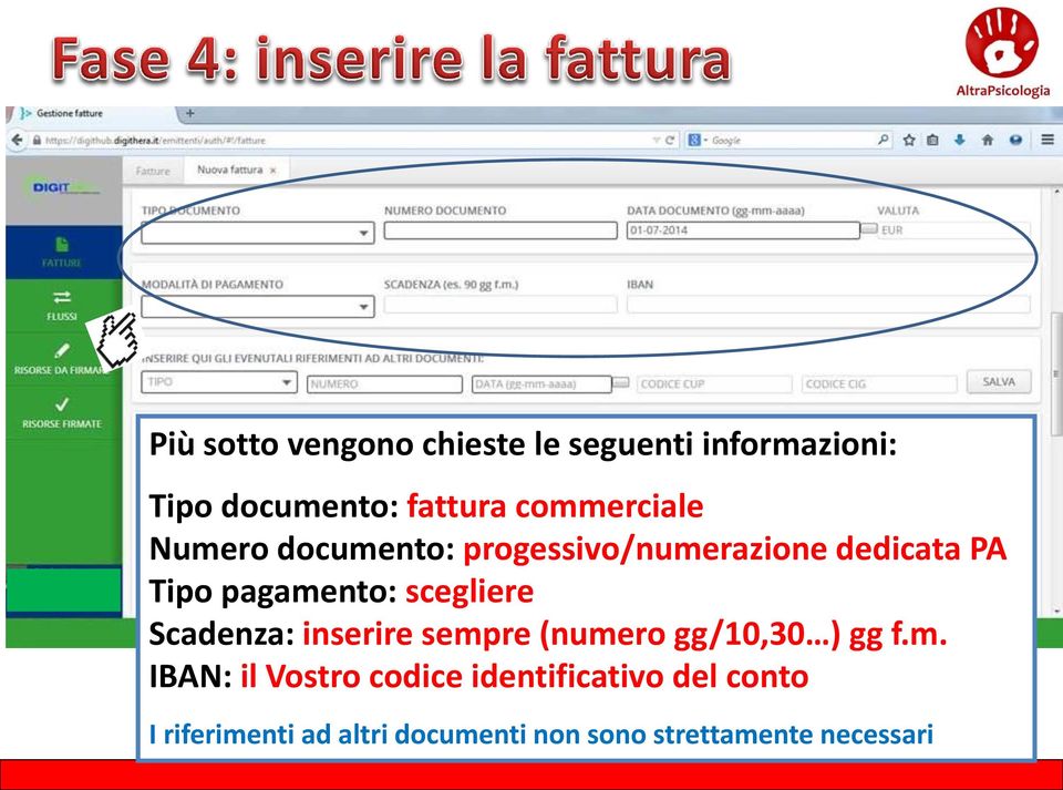 scegliere Scadenza: inserire semp