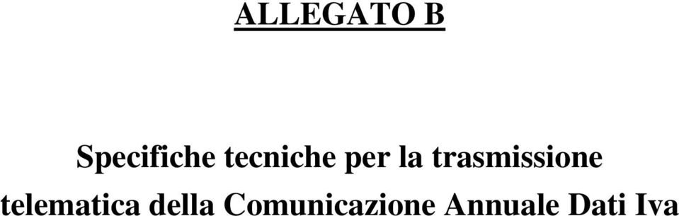 trasmissione telematica