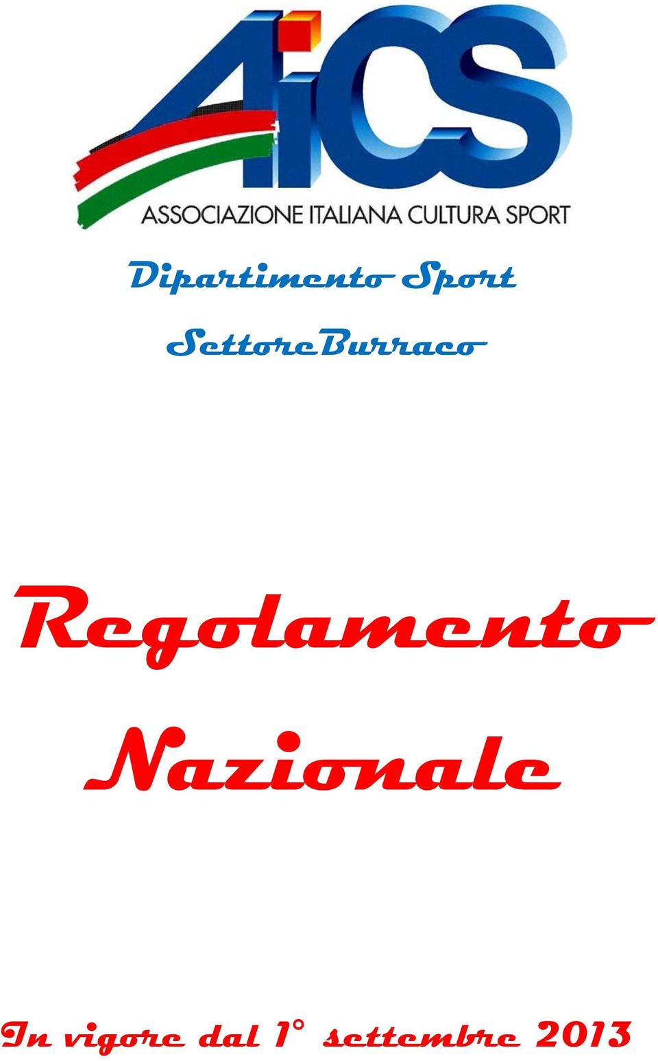 Regolamento Nazionale