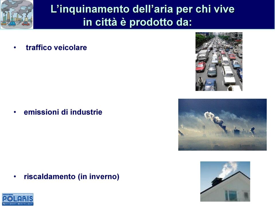 traffico veicolare emissioni di