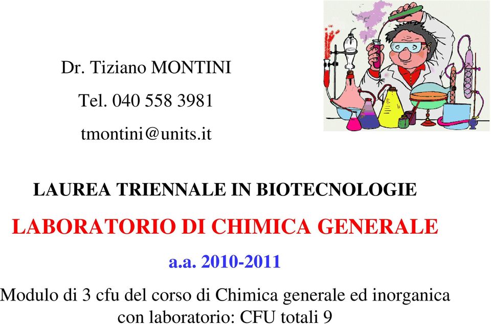 CHIMICA GENERALE a.