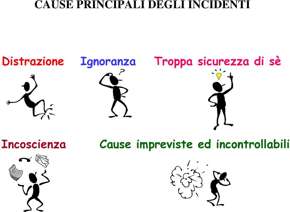 Troppa sicurezza di sè