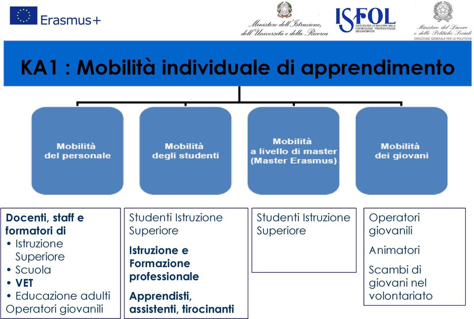 Superiore Istruzione e Formazione professionale Apprendisti, assistenti, tirocinanti