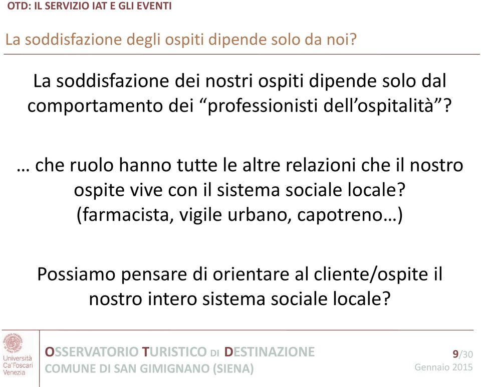 ospitalità?