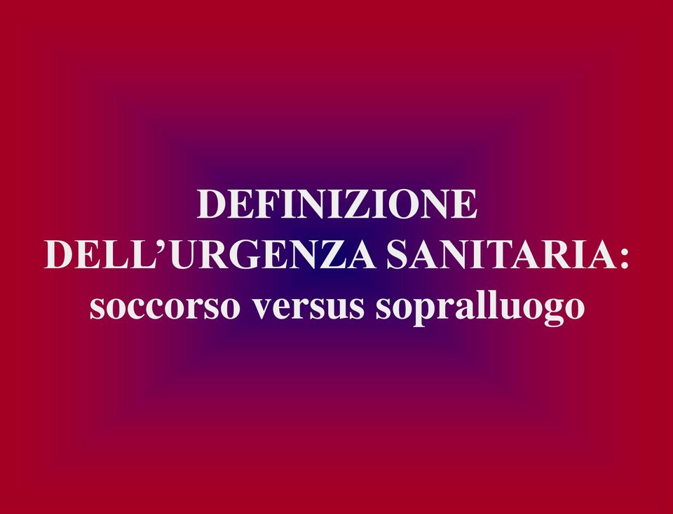 SANITARIA: