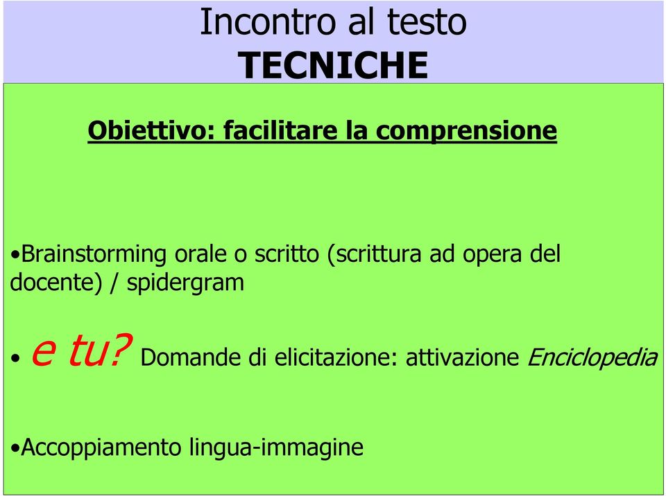 opera del docente) / spidergram e tu?