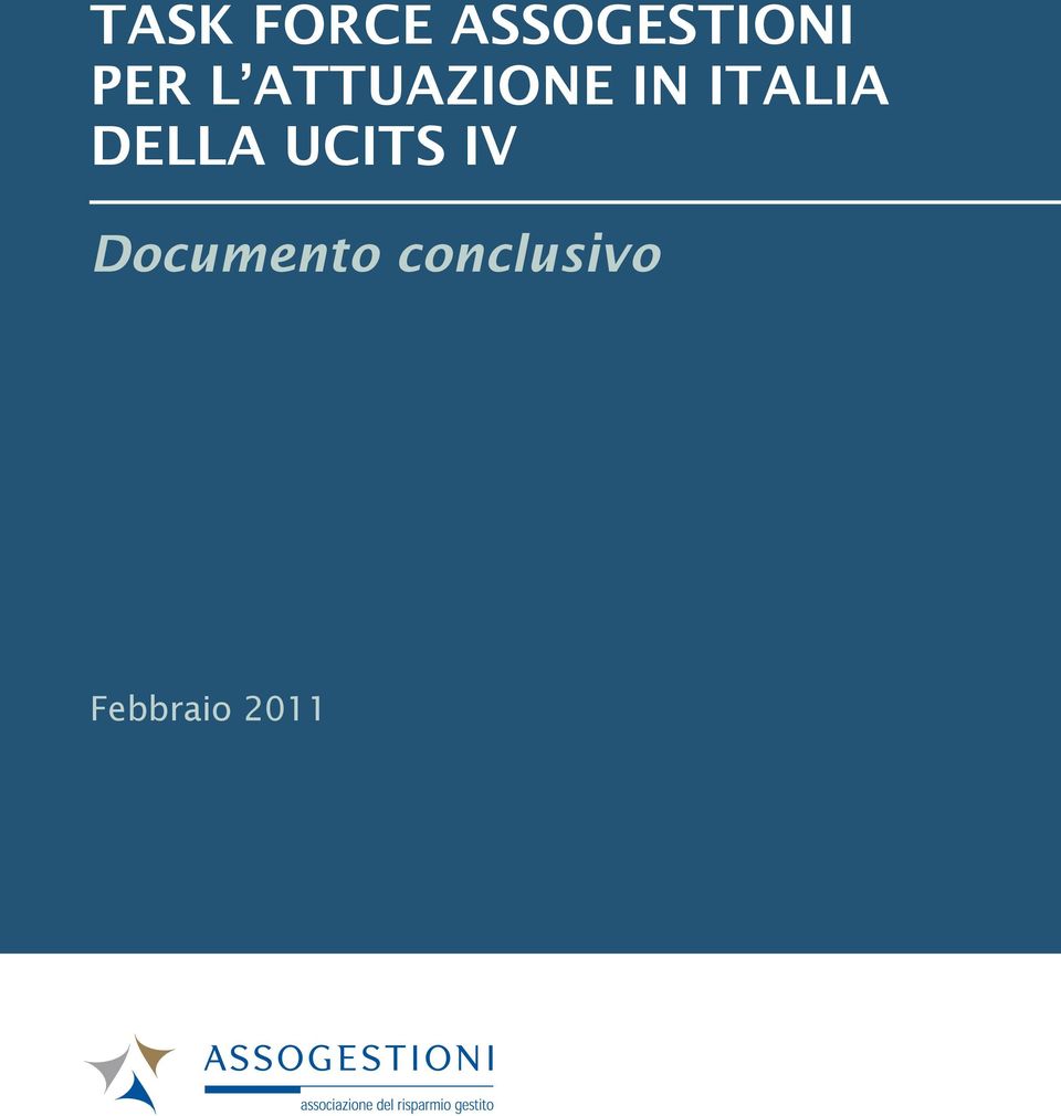 ITALIA DELLA UCITS IV