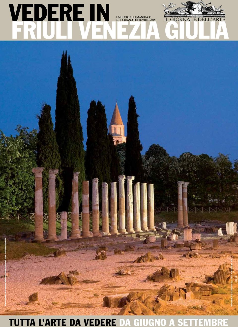 con il campanile della basilica paleocristiana sullo sfondo Gianluca