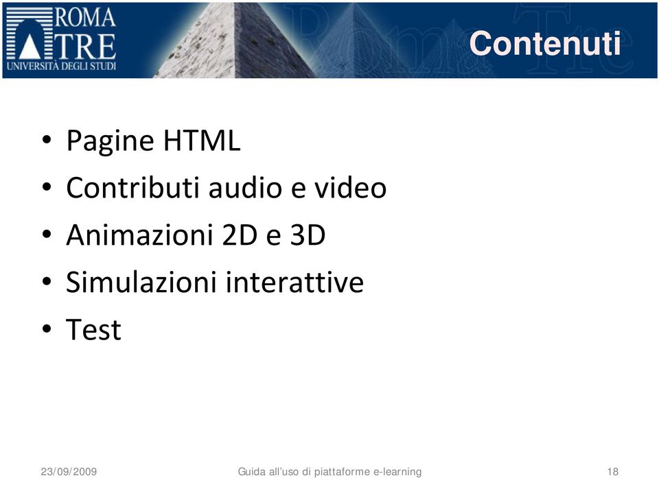 Simulazioni interattive Test