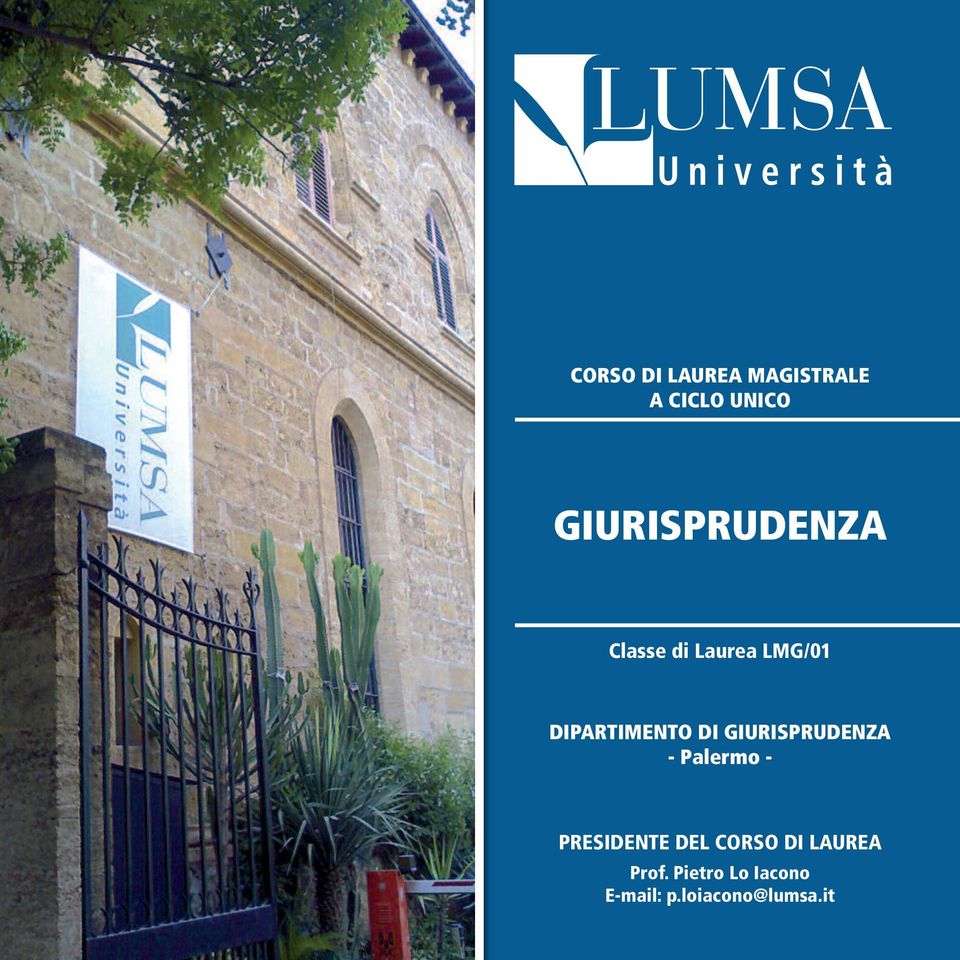 DIPARTIMENTO DI GIURISPRUDENZA - Palermo -