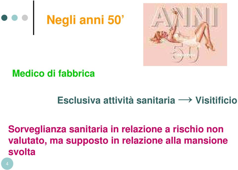 sanitaria in relazione a rischio non