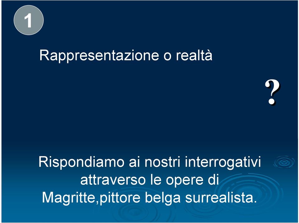 interrogativi attraverso le