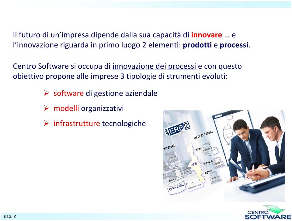 Centro Software si occupa di innovazione dei processi e con questo obiettivo propone