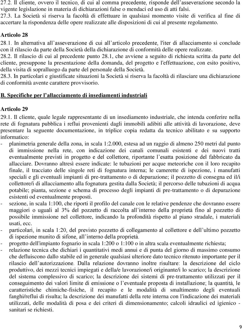 Articolo 28 28.1.