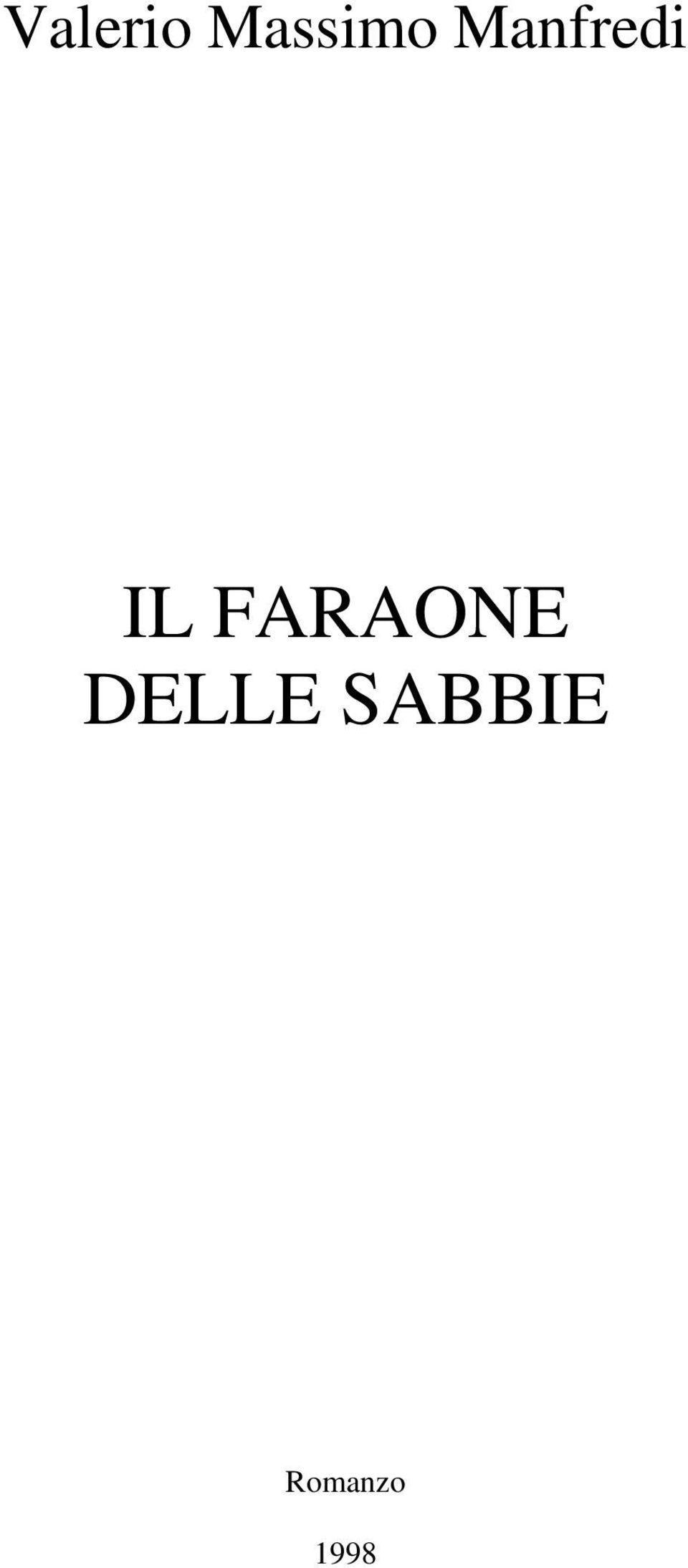 FARAONE DELLE