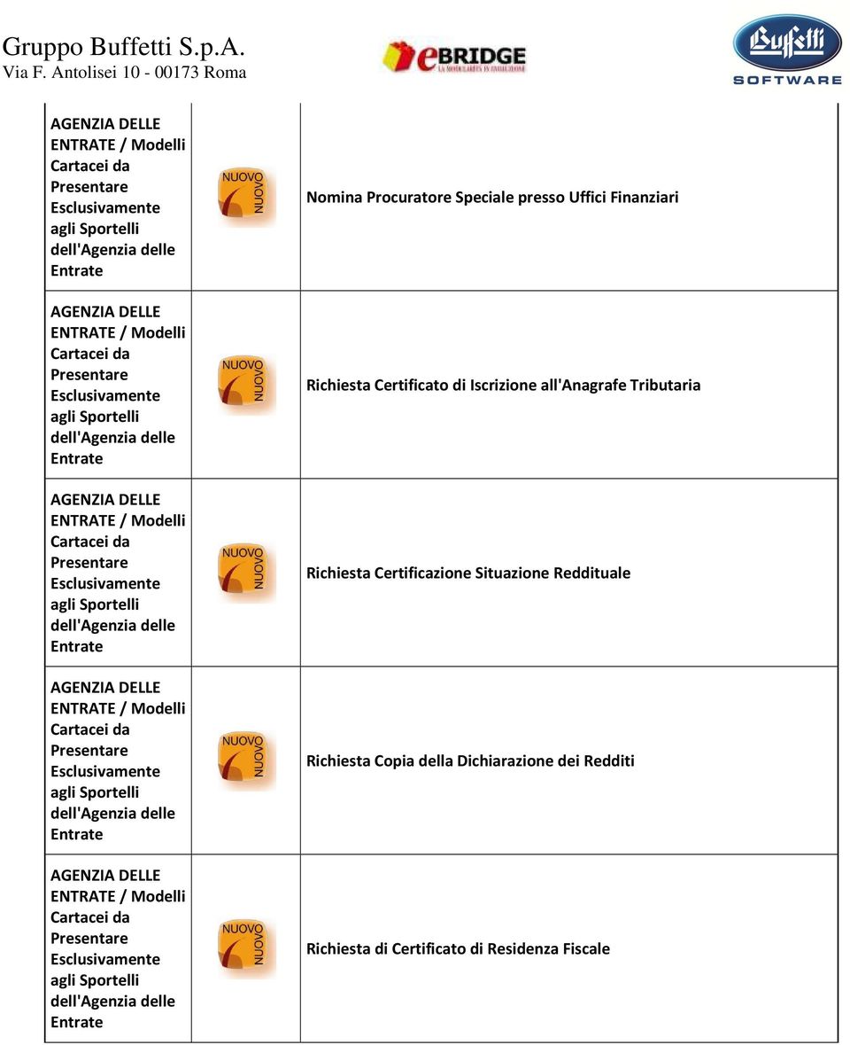 Certificazione Situazione Reddituale Richiesta Copia della