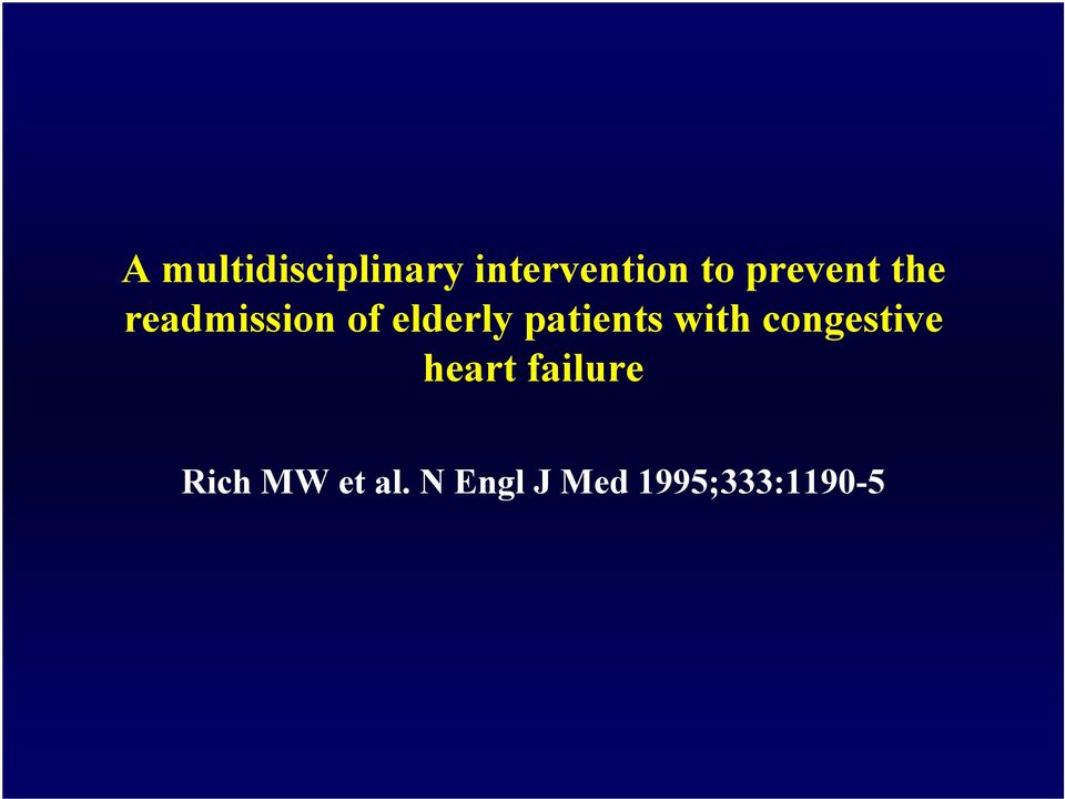 patients with congestive heart failure