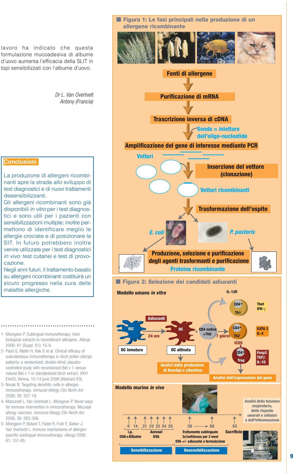Van Overtvelt Antony (Francia) Purificazione di mrna Conclusioni La produzione di allergeni ricombinanti apre la strada allo sviluppo di test diagnostici e di nuovi trattamenti desensibilizzanti.