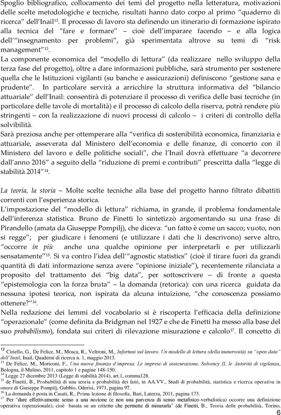 altrove su temi di risk management 13.