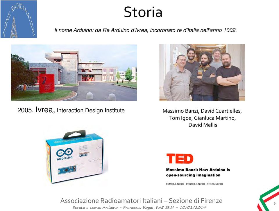 Ivrea, Interaction Design Institute Massimo Banzi, David Cuartielles, Tom