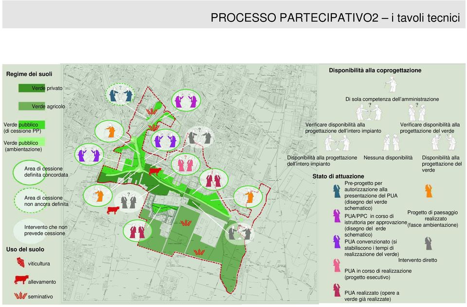 cessione non ancora definita Intervento che non prevede cessione Uso del suolo viticultura allevamento seminativo Disponibilità alla progettazione dell intero impianto Nessuna disponibilità