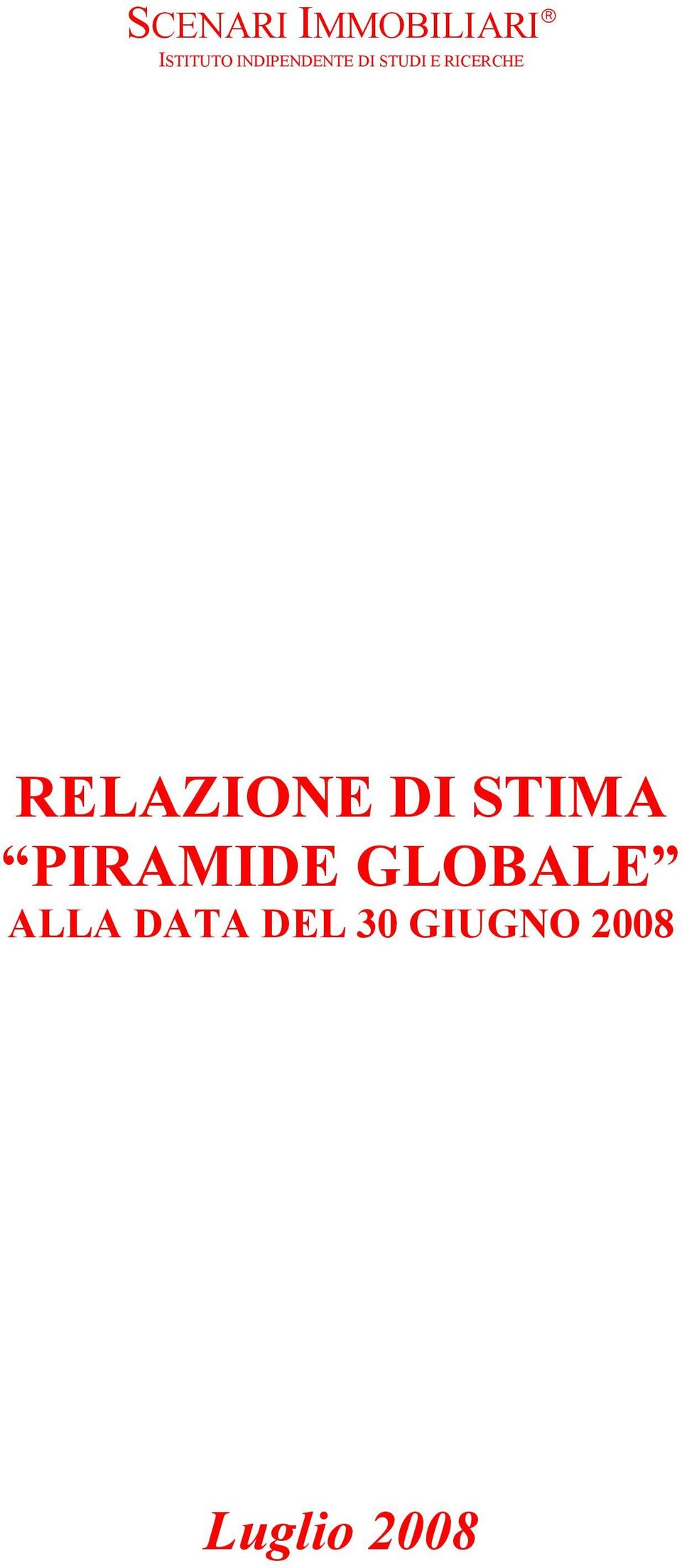 ALLA DATA DEL 30