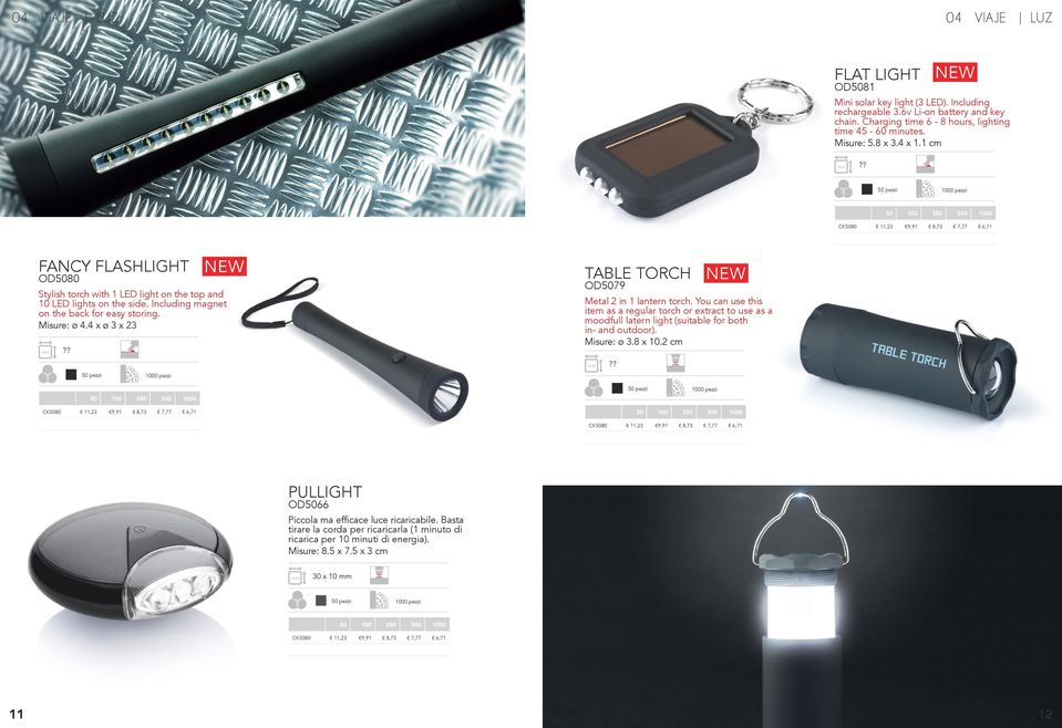 4 x ø 3 x 23 Metal 2 in 1 lantern torch. You can use this item as a regular torch or extract to use as a moodfull latern light (suitable for both in- and outdoor). Misure: ø 3.8 x 10.2 cm?