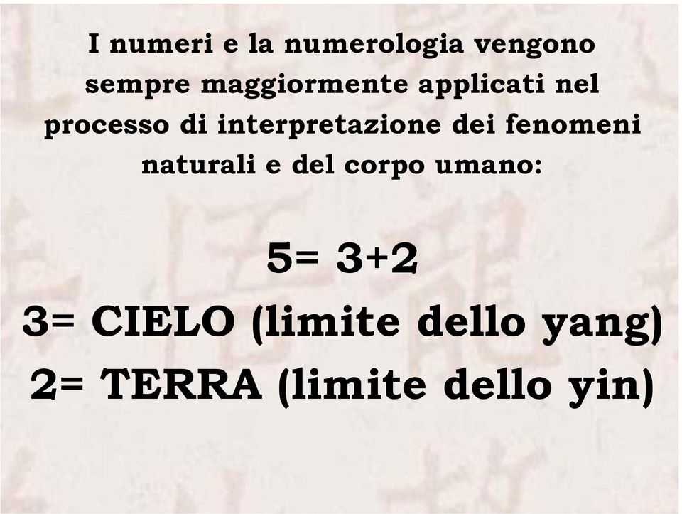 interpretazione dei fenomeni naturali e del corpo