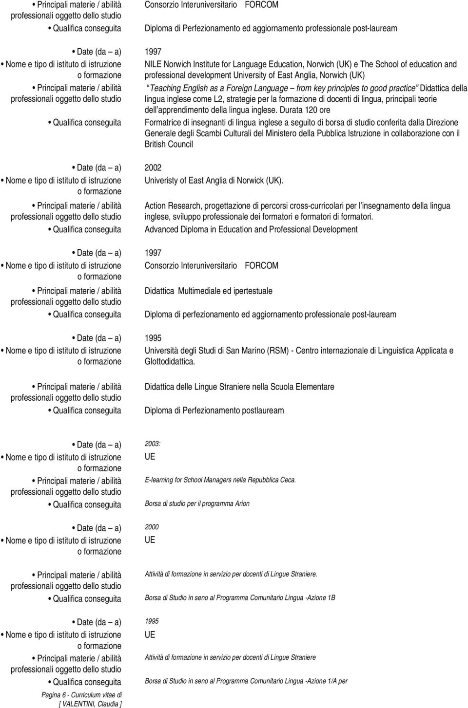 lingua inglese come L2, strategie per la formazione di docenti di lingua, principali teorie dell apprendimento della lingua inglese.