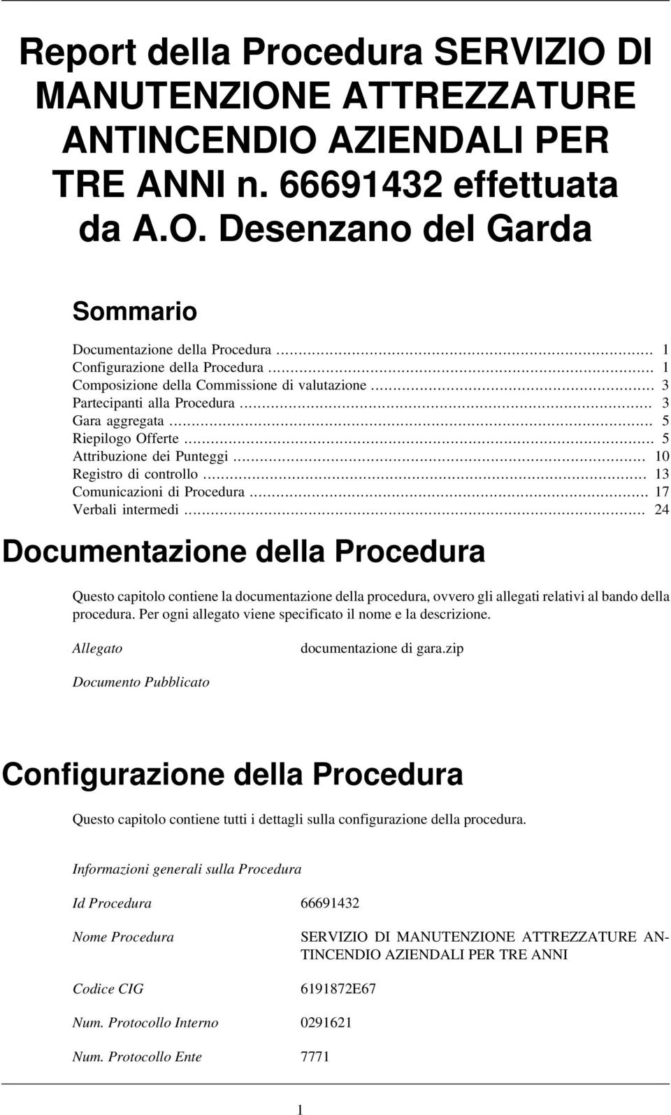 .. 10 Registro di controllo... 13 Comunicazioni di Procedura... 17 Verbali intermedi.