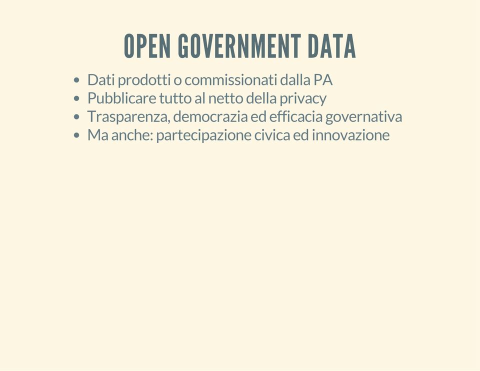 della privacy Trasparenza, democrazia ed