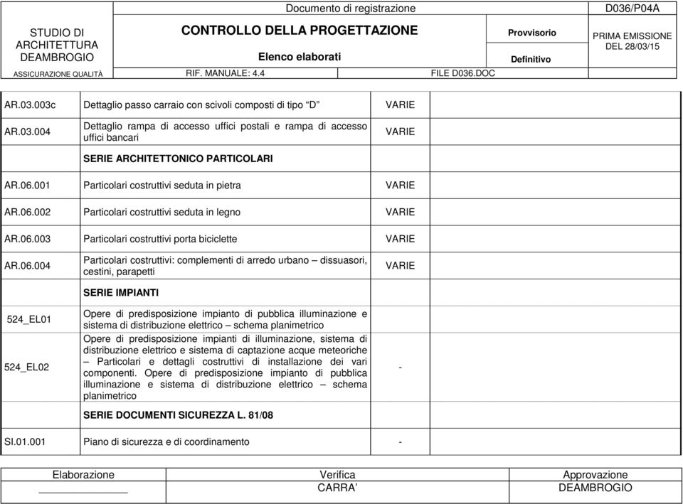 002 Particolari costruttivi seduta in legno AR.06.