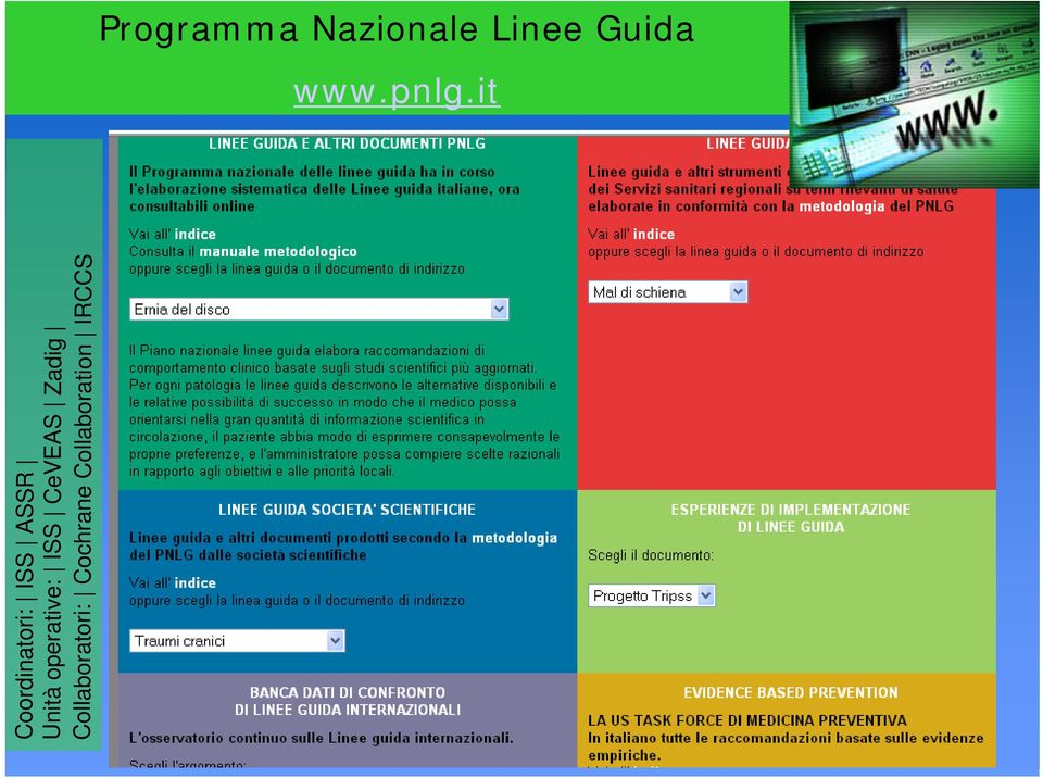 Unità operative: ISS CeVEAS Zadig