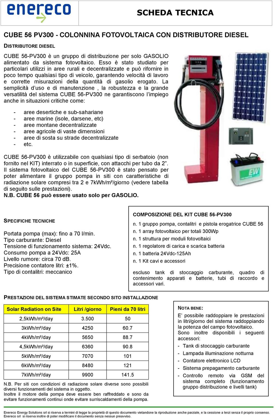 quantità di gasolio erogato.